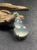 【FC0159】18K镶嵌翡翠冰葫芦吊坠 冰润通透  厚庄饱满 款式美观大气 商品缩略图0