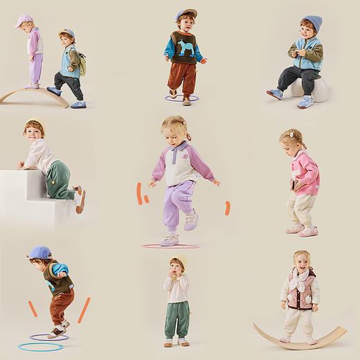 【蹦蹦裤】迷你巴拉男女童裤子儿童秋不易变形运动裤长裤 商品图4