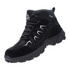 劳保鞋男防砸防刺高帮四季款黑色橡胶底钢包头耐磨防滑 商品缩略图6