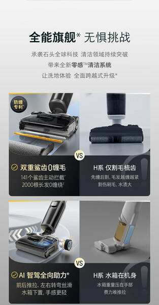 石头【A30 Pro Combo】5合1洗地机 商品图2