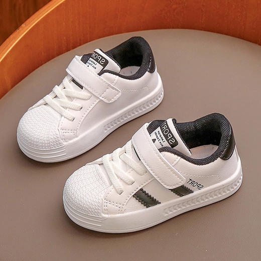 【轻盈鞋身！轻便灵巧】0-3岁儿童板鞋婴儿鞋子软底学步鞋魔术贴平底防滑女童鞋男童鞋潮。ra 商品图5