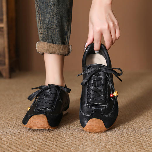 FR 85085德训鞋单鞋复古休闲平底 商品图3