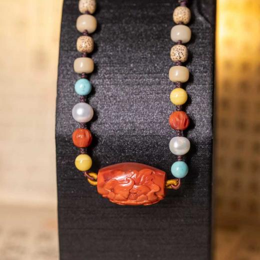 附证书【原矿 天然 ❤️可收藏级别 南红】项链，108珠串，天然柿子红，樱桃红，辣椒红，无裂饱满，值得珍藏【非质量问题不退换】 商品图3