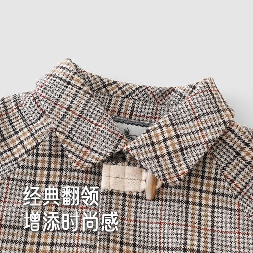 【高定系列】英氏儿童大衣梭织外套绵羊毛A类冬季保暖百搭新款 商品图3