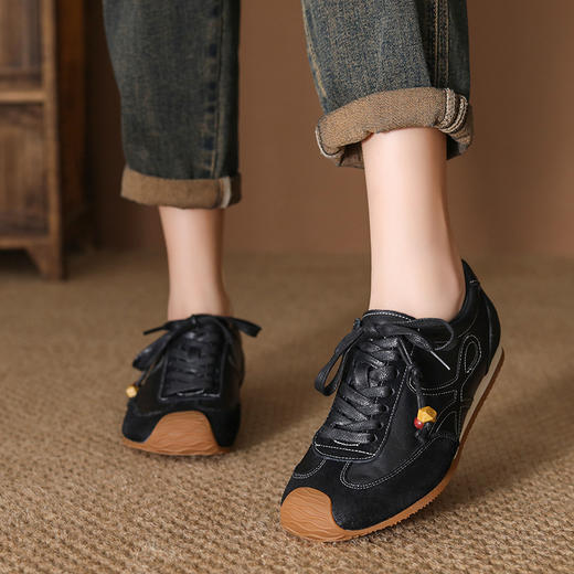 FR 85085德训鞋单鞋复古休闲平底 商品图2