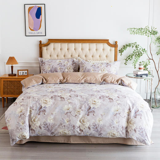 红蜻蜓 亲肤棉四件套-繁花入梦 HQT-TJ8105 200*230cm 商品图0