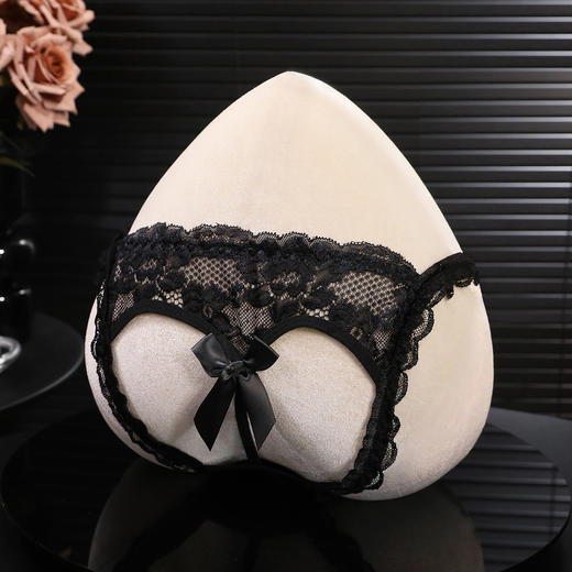 霏慕 爱心露臀蝴蝶结蕾丝内裤7151 情趣内裤火辣透肤诱惑免脱情趣内衣 商品图5