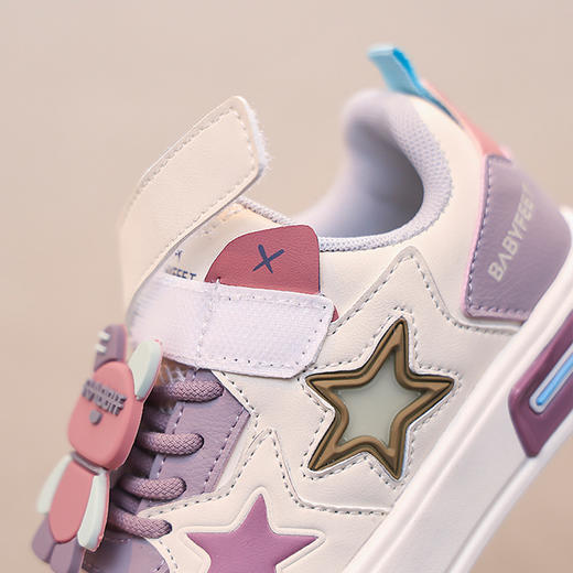 【魔术贴设计！方便宝宝穿脱】女童春季新款儿童防滑软底跑步鞋中大童男孩休闲爆款板鞋潮。ra 商品图3