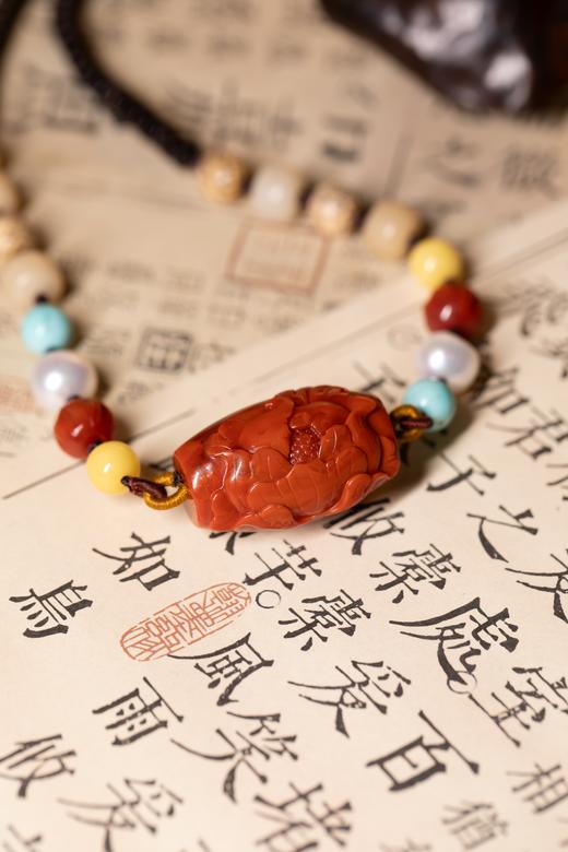 附证书【原矿 天然 ❤️可收藏级别 南红】项链，108珠串，天然柿子红，樱桃红，辣椒红，无裂饱满，值得珍藏【非质量问题不退换】 商品图5