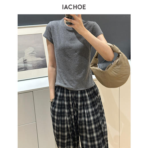 棉仓3631501041-【年糕T】双面含天丝羊毛T恤 商品图2