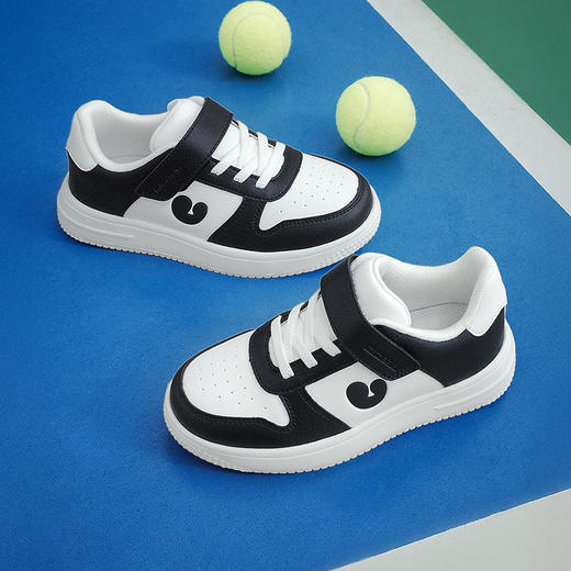 迷你巴拉儿童小白鞋男女童宝宝低帮户外透气舒适简约滑板鞋 商品图2