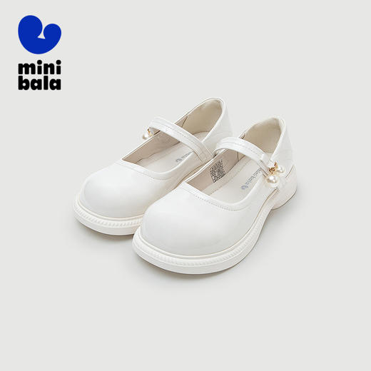 迷你巴拉女童女宝芭蕾鞋亮面珍珠甜美舒适单鞋舞蹈鞋 商品图0