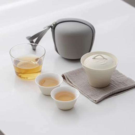 【旅行户外茶具】便携快客杯盖碗二杯 露营功夫茶具套装家用 假期出行易携带 国庆五一出游 商品图5