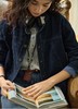 小众原单法式复古小立领牛仔夹克外套 商品缩略图8
