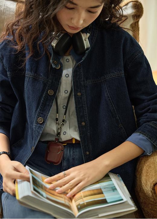 小众原单法式复古小立领牛仔夹克外套 商品图8