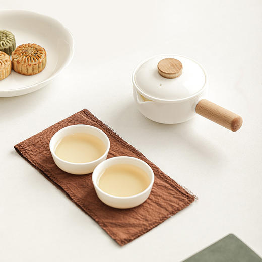 【旅行茶具套装】一壶二杯快客杯 便携户外露营泡茶壶陶瓷功夫茶具套装 国庆出游 商品图3