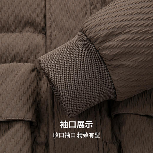 【含鸭绒】圣得西男士工装羽绒服2025秋季新款轻盈不跑绒立领外套 商品图8