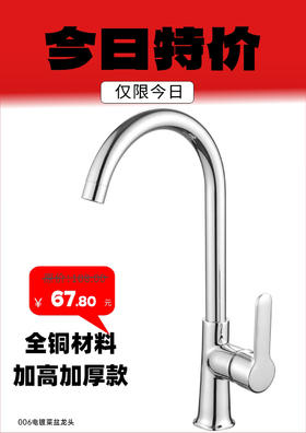 SQ：6063卢卡斯全铜冷热菜盆-电镀