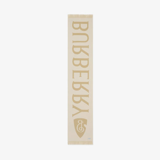 BURBERRY 巴宝莉 男女通用 B 盾牌徽标羊毛围巾 驼色 8109562 A2021 商品图1