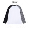 T4734SDSA男士秋冬新款痞帅男装韩版撞色拼接圆领长袖T恤百搭舒适上衣 商品缩略图5