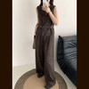 财阀松弛感‼️【老钱风马甲套装】短款收腰马甲+垂坠阔腿裤 一套穿两季 | 送腰带 商品缩略图4