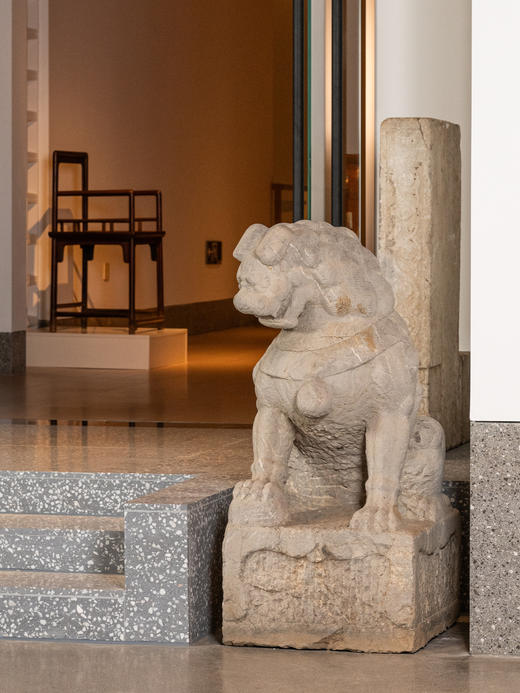 清早期	石雕狮子摆件（一对） 商品图3