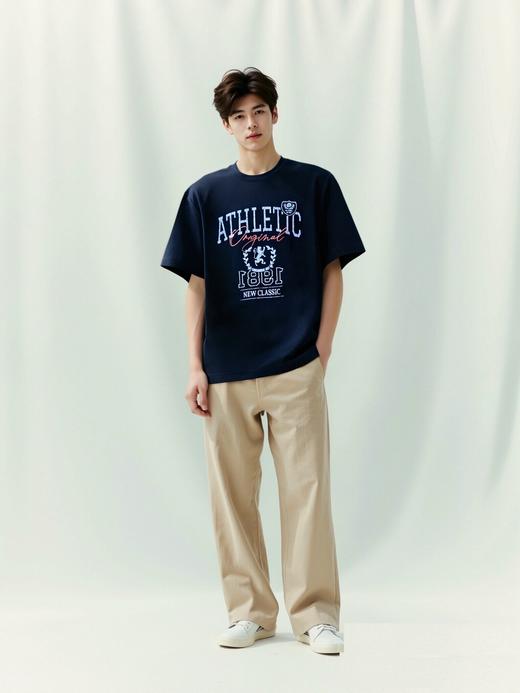 佐丹奴男装25年商场同款时尚字母纯棉T恤01095232 商品图3