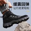 劳保鞋男防砸防刺高帮四季款黑色橡胶底钢包头耐磨防滑 商品缩略图5