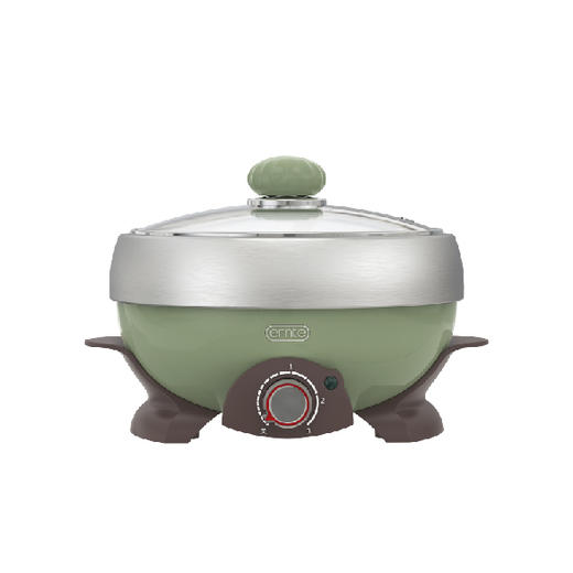 ERNTE昂特小绿锅多功能电火锅3升小型家庭电煮锅 商品图4