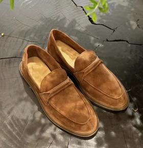 重磅渠道  he麂皮乐福鞋   超轻羊反绒软底乐福鞋  极简知识分子风