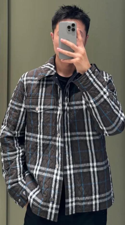 男款格纹双面穿夹克棉服007 商品图7