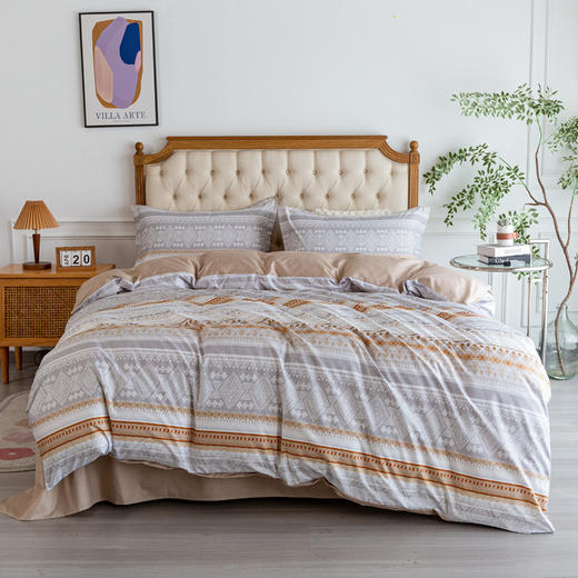 红蜻蜓 亲肤棉四件套-清风逸夏	HQT-TJ8108 200*230cm 商品图1