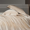 自然醒高精密臻丝缎四件套全棉纯棉刺绣简约纯色高级感被套床单四季通用床品GDS 商品缩略图3