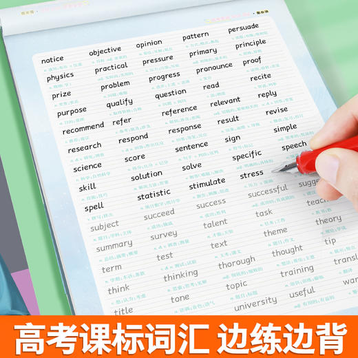 墨点衡水体英语字帖高中高考英语练字帖高分英语作文高考英语3000单词词汇衡水体英文字帖高中生英语临摹字帖英文练字帖练字备考 商品图8