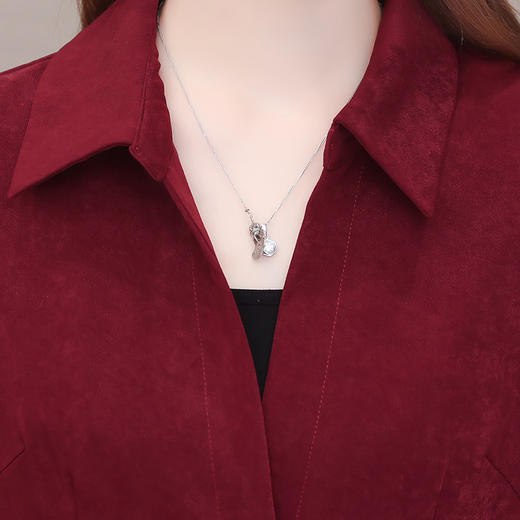 QYM 25C2088 -Y显瘦中长款休闲修身大码风衣外套 商品图2