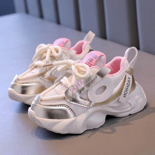 【舒适鞋面！亲肤设计】3-12岁女童老爹鞋儿童运动鞋女软底小众风中大童女童鞋网面鞋。ra 商品图5