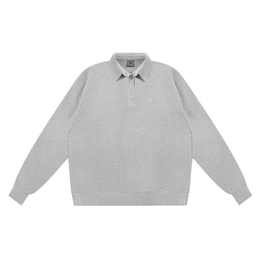 FDR旗舰店 亲肤透气翻领POLO长袖运动卫衣男女秋季宽松插肩袖上衣 商品图4