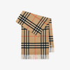 BURBERRY 巴宝莉 男女通用宽格纹羊绒围巾 格子 8085931 A2021 商品缩略图0