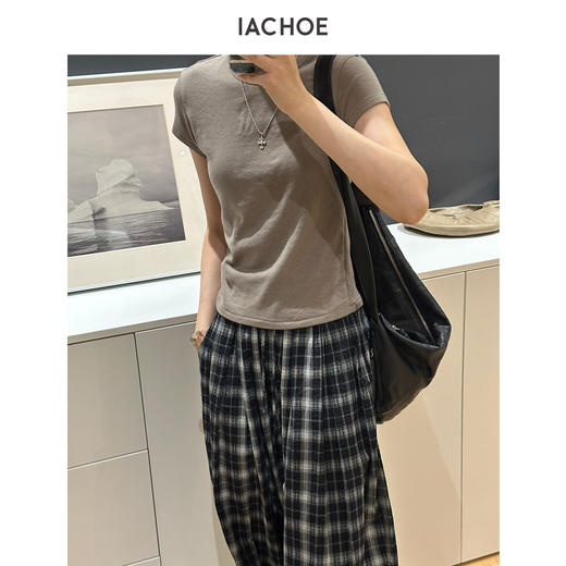 棉仓3631501041-【年糕T】双面含天丝羊毛T恤 商品图4