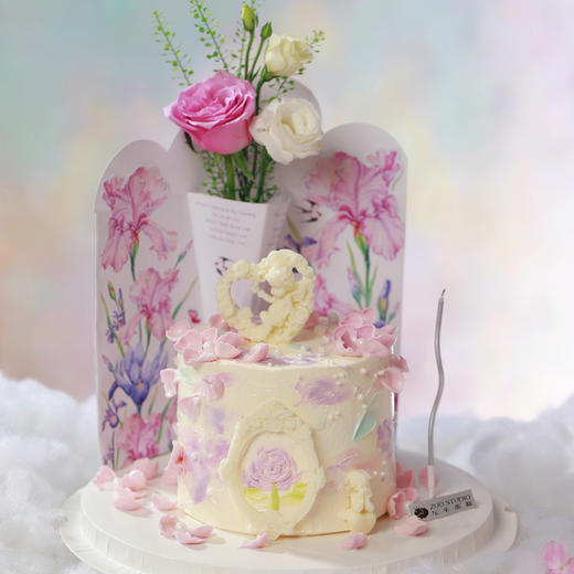 鲜花蛋糕【仙女的梦幻花园】1.5磅 香草奶油芒果夹心口味 商品图6
