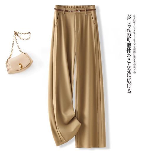 QYM M716-1-Y西装阔腿裤宽松休闲裤直筒裤 商品图0