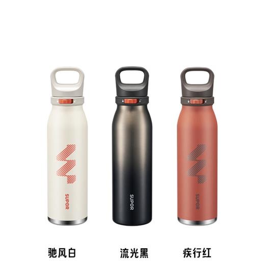 SUPOR苏泊尔保温杯男士大容量水杯不锈钢运动户外便携学生杯子  KCV60DL20黑  600ML 商品图2