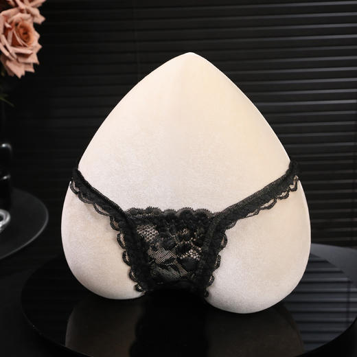 霏慕 爱心露臀蝴蝶结蕾丝内裤7151 情趣内裤火辣透肤诱惑免脱情趣内衣 商品图4