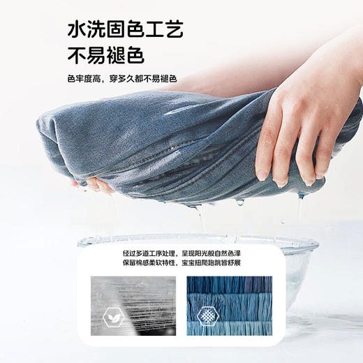 迪士尼春秋女童牛仔长裤ZD3EK016 商品图5