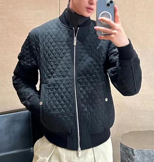 男款满格纹夹克棉服007 商品图3