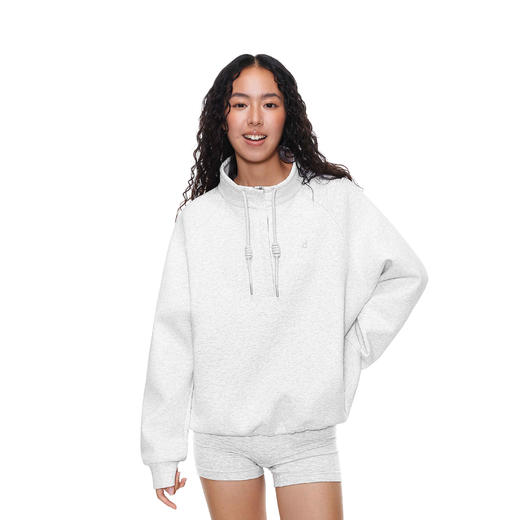 FDR旗舰店 7A抗菌立领半拉链空气层卫衣男女秋季锁温保暖运动上衣 商品图2