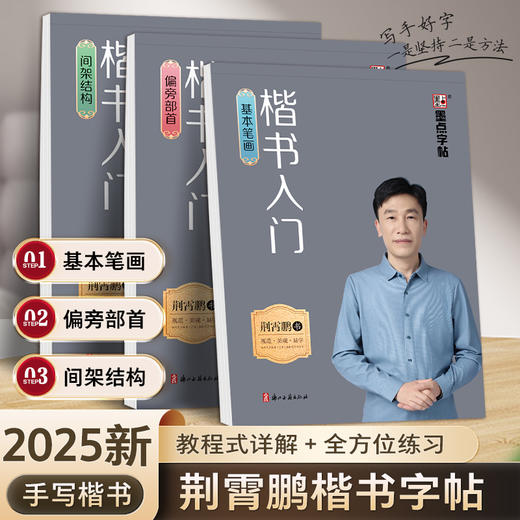 墨点楷书字帖练字成人荆霄鹏硬笔书法临摹练字帖大学生初学者入门基础教程正楷控笔训练钢笔练字本初中高中生笔画偏旁部首间架结构 商品图1