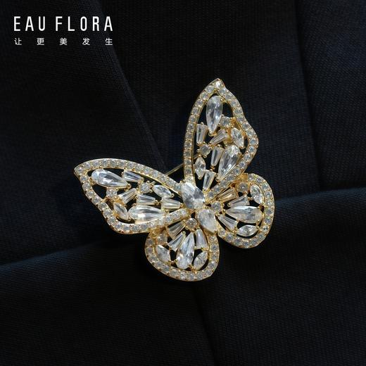 【炽与月】蝴蝶胸针·金银双色 商品图5