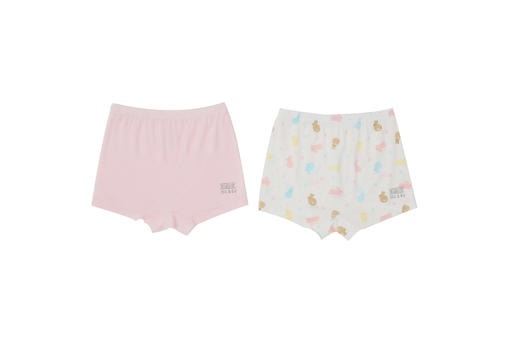 特惠-拉比0-25内衣类i5莫代尔女童内裤(四角2条装）LYEA101026 商品图1