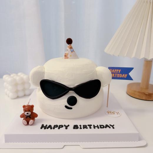 立体搞怪墨镜耍酷卡通蛋糕-低糖处理无添加 商品图0